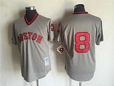 Boston Red Sox #8 Carl Yastrzemski Gray Mitchell And Ness Throwback Pullover Stitched Jersey,baseball caps,new era cap wholesale,wholesale hats